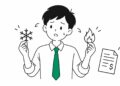 겨울철 에너지 확보 대란과 난방비 청구서를 표현한 그래픽