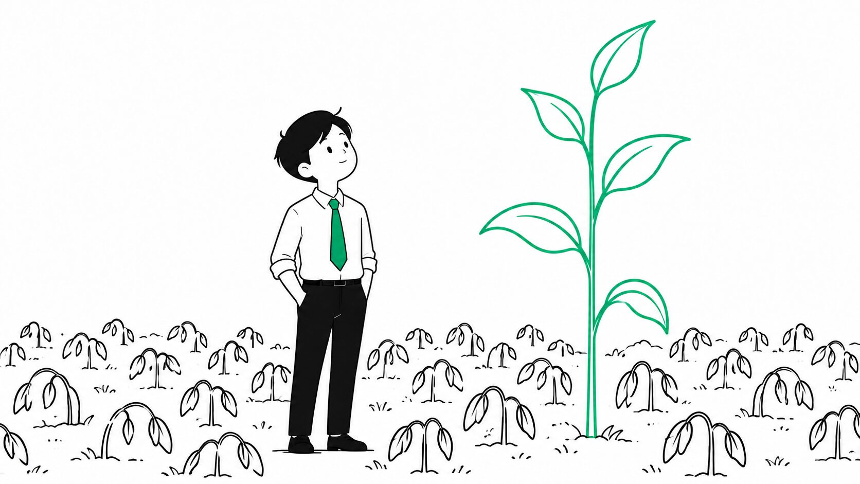 평균을 끌어올린 건 소수였고, 나머지는 자라지 못했다